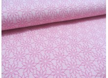 Jersey Kombistoff Blumen Blüten türkis